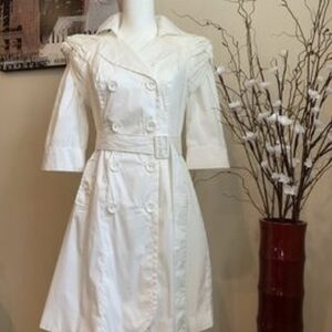 bebe White Midi Dress
